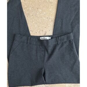 Bodilove Charcoal Gray Stretch Knit Bootcut‎ Yoga Dress Pants Women's Size L
